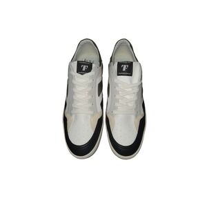 Thousand Fell Mens Court Sneakers White Black Olive Sustainable‎ Vegan Shoes 12